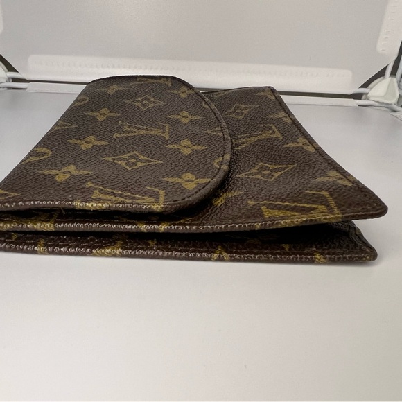 VINTAGE LOUIS VUITTON LV BROWN MONOGRAM ENVELOPE WALLET - Picture 3 of 9